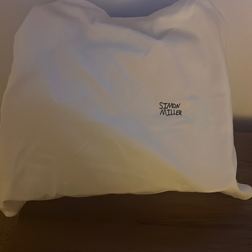 SIMON MILLER VEGAN BANYAN TOTE IN MACADAMIA CHECKERBOARD